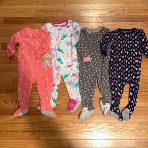 12mo. Fleece footie Jammie’s bundle